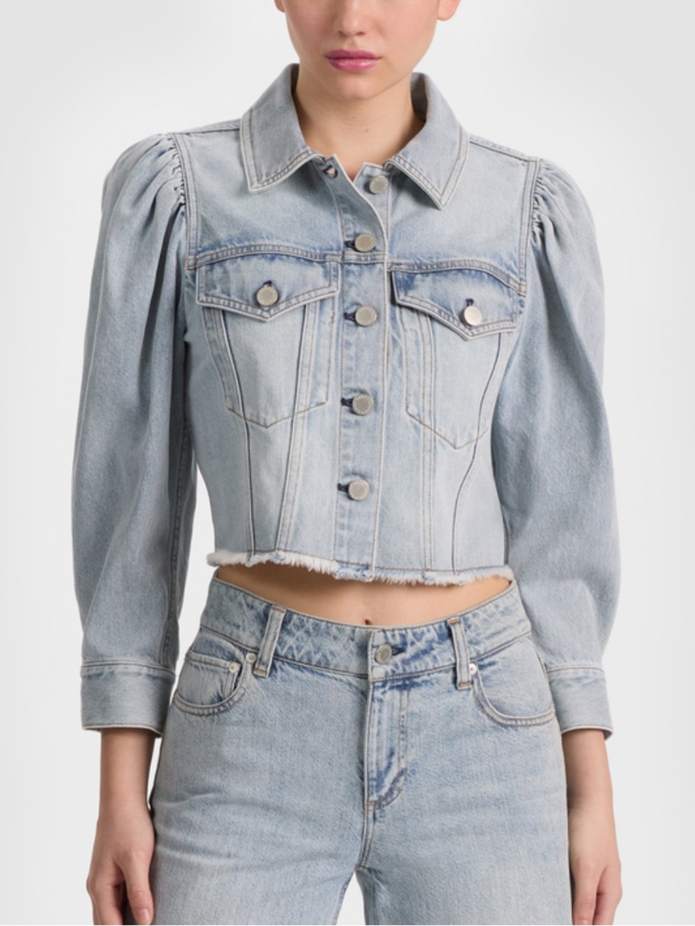 Alice + Olivia Lana denim jacket